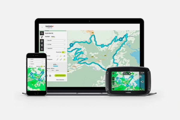 MyDrive-routeplanning voor motornavigatie